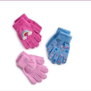 Colorful Infant & Toddler Mitten Trio